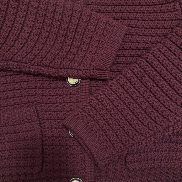 NEW Ba&sh Bash Gaspard Tweed Cardigan Jacket in Burgundy Red | size 2  / M - Picture 11 of 15